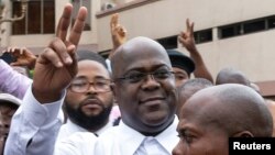 Felix Tshisekedi,molongi ya présidenitlelle, na Kinshasa, 10 janvier 2019.