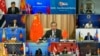 中国外交部长王毅在与东盟外长的在线会议上发言（2020年9月9日）。