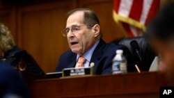 House Judiciary Committee Chairman Jerrold Nadler, D-N.Y., speaks during a hearing without former White House Counsel Don McGahn, who was a key figure in special counsel Robert Mueller's investigation, on Capitol Hill in Washington, May 21, 2019.