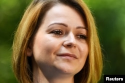 Yulia Skripal, who was poisoned in Salisbury along with her father, Russian spy Sergei Skripal, speaks to Reuters in London, Britain, May 23, 2018.