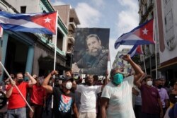 Проурядові протестувальники у Гавані