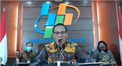 Kepala Badan Pusat Statistik (BPS) Suhariyanto saat menggelar konferensi pers secara online, Kamis (5/11/2020). (Foto: Sasmito)