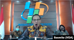 Kepala Badan Pusat Statistik (BPS) Suhariyanto saat menggelar konferensi pers secara online, Kamis (5/11/2020). (Foto: Sasmito)