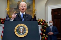 조 바이든 미국 대통령이 29일 워싱턴 백악관에서 미국 정부의 신종 코로나바이러스 사태 대응에 관해 연설했다.