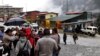 Workers from Freeport-McMoRan Copper & Gold Inc gather during a protest over an accident where 39 workers attending an underground training were trapped when a tunnel collapsed, at Mile 72, near the mining area in Tembagapura of Papua province May 15, 201