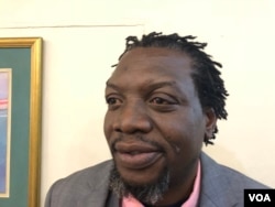 Nixon Nyikadzino of the Movement for Democratic Change party said the absence of representatives from the ruling ZANU-PF party was very noticeable at the human rights pledge event, in Harare, Zimbabwe, July 12, 2018. (S. Mhofu/VOA)