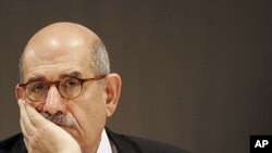 Nobel Peace Prize laureate and former UN nuclear chief Mohamed ElBaradei (file photo)