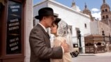 Andy Garcia (left) and Eva Longoria (right) in FOR GREATER GLORY, courtesy of ARC Entertainment. (Photo: Hana Matsumoto.)