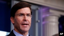 El secretario de Defensa de EE.UU., Mark Esper, discrepa con el presidente Donald Trump sobre el uso del ejército para enfrentar disturbios civiles.