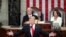 El presidente Donald Trump durante su discurso del "Estado de la Unión" el 5 de febrero de 2019 (Foto: AP)