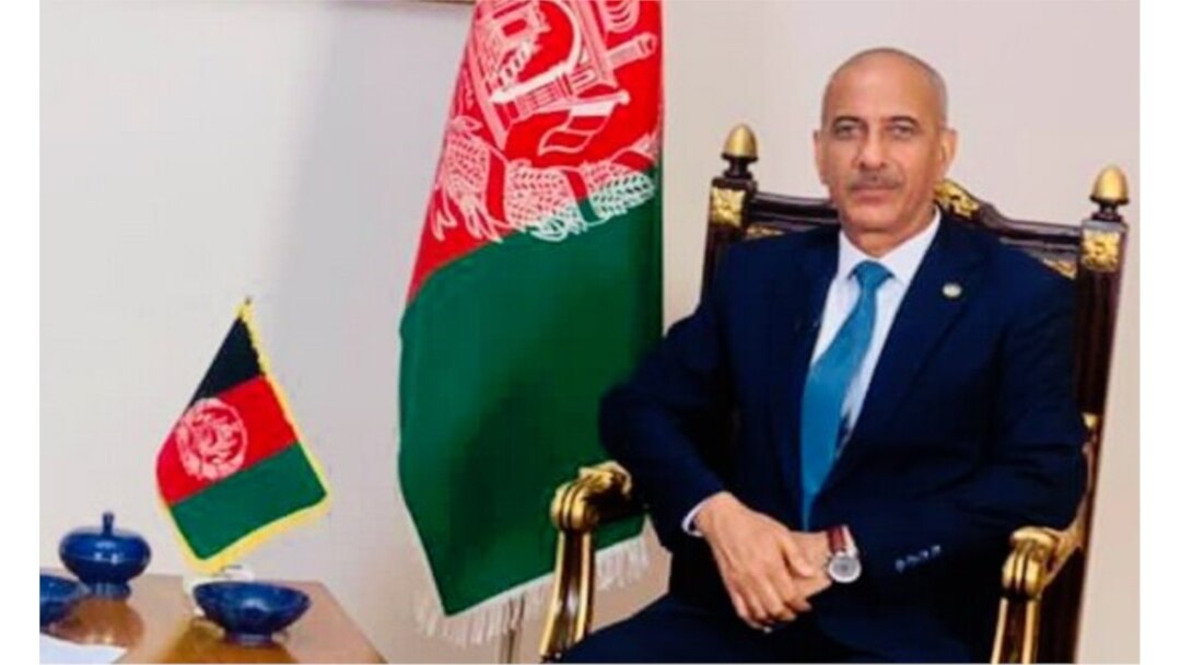 Afghanistan's Ambassador to Pakistan Najibullah Alikhil is seen in an undated photo from his Twitter (@NajibAlikhil).