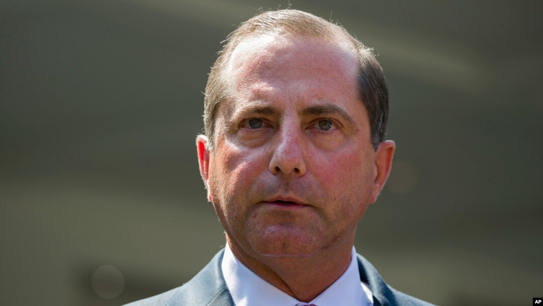 Menteri Kesehatan AS, Alex Azar di Gedung Putih, Washington, D.C., 11 September 2019. 