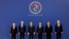 U.S. Secretary of State Marco Rubio poses for a C5+1 Ministerial family photo with foreign minsters of Uzbekistan, Kazakhstan, Tajikistan, Turkmenistan, and Kyrgyzstan, at the Congress Center in Samarkand, Uzbekistan, October 19, 2026.