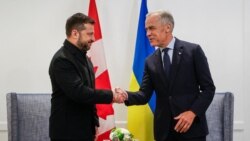 Президент України Володимир Зеленський та прем'єр-міністр Канади Марк Карні під час зустрічі у Калгарі, провінції Альберта, Канада, 10 вересня 2026. Фото: Jeff McIntosh / AFP