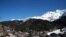 A general view shows the French Alpine resort of Les Contamines-Montjoie, where five British nationals have been diagnosed with the coronavirus, after staying in the same chalet with a person who had been in Singapore, Feb. 8, 2020. 