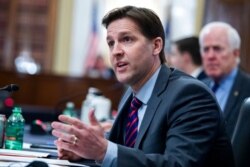 FILE - Sen. Ben Sasse, R-Neb., speaks during a confirmation hearing, on Capitol Hill in Washington, Feb. 24, 2021.