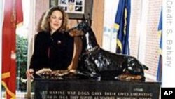 Sculptor Salutes War Dogs