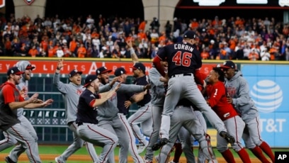 Here's the Washington Nationals radio call of the final out to win the World  Series