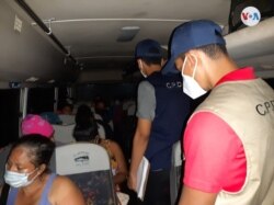 Nicaragüenses retornando de Panamá.