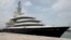 FILE PHOTO: Superyacht Luna is docked at Port Rashid in Dubai, United Arab Emirates March 28, 2019. 