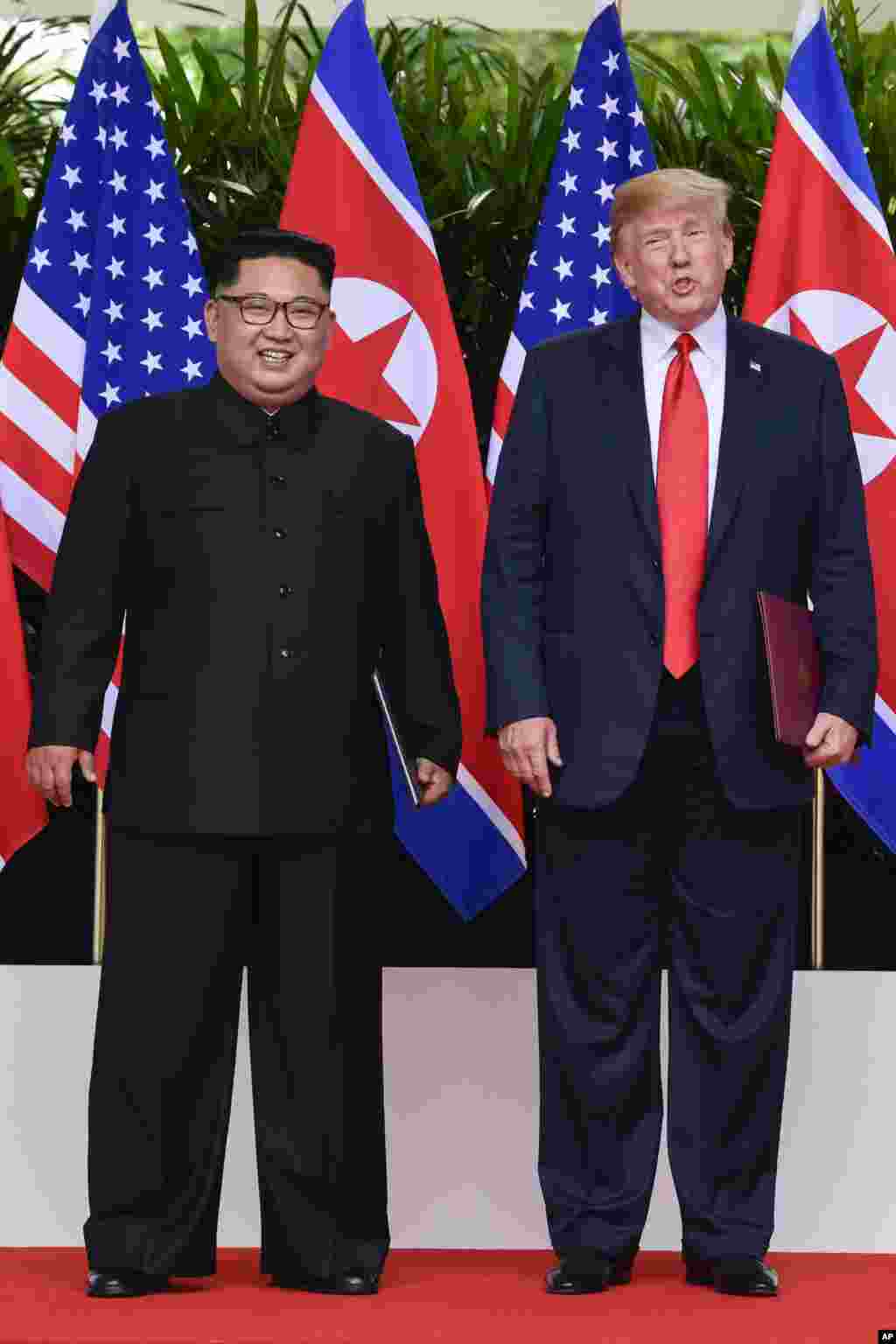 Ganawar Shugaban Amurka Donald Trump da Kim Joung Un a Singapore