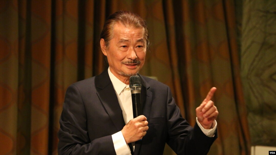 前民进党主席施明德（美国之音杨明拍摄）