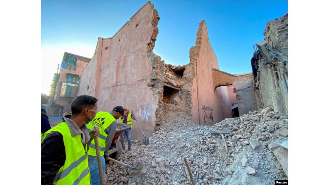 Daños en la histórica ciudad de Marrakech, tras un poderoso terremoto en Marruecos, el 9 de septiembre de 2023. REUTERS/Abdelhak Balhaki I
