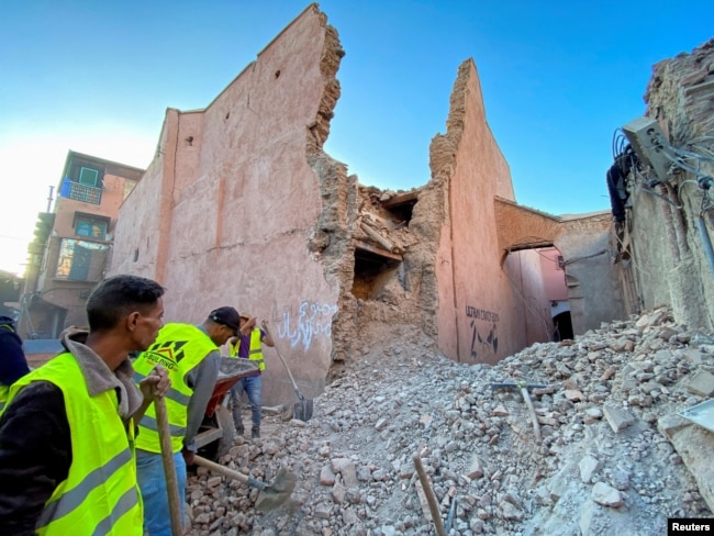 Daños en la histórica ciudad de Marrakech, tras un poderoso terremoto en Marruecos, el 9 de septiembre de 2023. REUTERS/Abdelhak Balhaki I