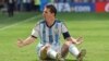 Argentina's Lionel Messi appeals for a foul during the World Cup quarterfinal soccer match between Argentina and Belgium at the Estadio Nacional in Brasilia, Brazil, Saturday, July 5, 2014. (AP Photo/Martin Meissner)