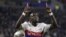 Bertrand Traoré de l'Olympique Lyonnais célèbre son but contre Everton FC, Anleterre, le 2 novembre 2017