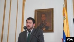 David Smolansky, Coordinador de la OEA para la Crisis de migrantes y refugiados venezolanos. Nueva York, 26 de septiembre de 2019.