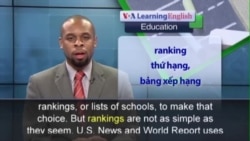 Phát âm chuẩn - Anh ngữ đặc biệt: College Rankings (VOA)