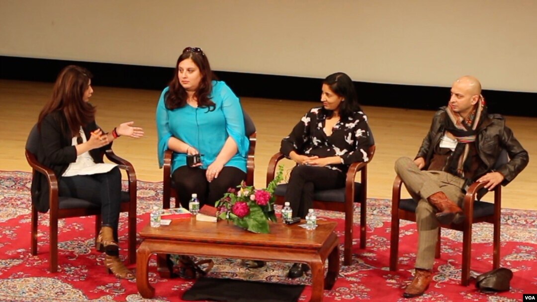 Panel discussion during Lahore Literary Festival in New York. (Photo: Aunshuman Apte / VOA ) 