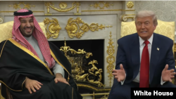 ترامپ و بن‌سلمان در کاخ سفید