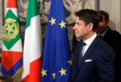 Italian Prime Minister Giuseppe Conte arrives at Rome's Quirinale Presidential Palace, Sept. 4, 2019.