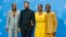 Director and screenwriter Chiwetel Ejiofor and actors William Kamkwamba, Maxwell Simba, Aissa Maiga pose during a photocall to promote the movie "The Boy Who Harnessed the Wind" at the 69th Berlinale International Film Festival in Berlin, Germany, Feb. 12, 2019.
