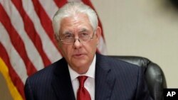 Rex Tillerson, Sakataren Harkokin Wajen Amurka