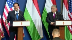 Wezîrê Derve yê Amerîka Marco Rubio û Serokwezîrê Macaristanê Viktor Orban