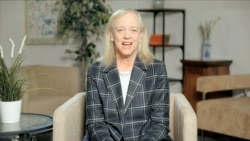 In this image from video, Meg Whitman, chairwoman and CEO of Hewlett-Packard, speaks during the first night of the Democratic National Convention on Aug. 17, 2020.