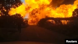 A gas tanker explosion in Boksburg