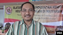 Mantan Ketua Mantiqi III Jamaah Islamiyah atau "JI", Nasir Abbas (VOA/Yoanes).