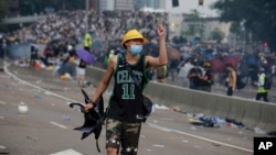 Manifestations à Hong Kong le 12 juin 2019.