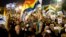 Israelis from the Druze community participate in a rally against Israel's Jewish Nation bill in Tel Aviv, Israel, Aug. 4, 2018.