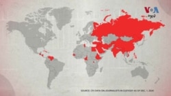 سي پي جې وایي په نړۍ کې لږ تر لږه 300 خبریالان د خپل کار په وجه قید کړی شوي دي