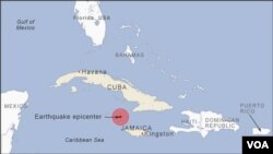 Earthquake near Cuba and Jamaica