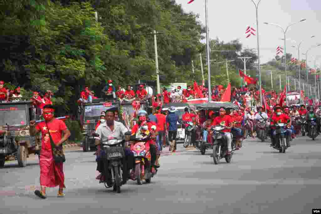 ကျောက်ဆည်မြို့ NLD မဲဆွယ်စည်းရုံးပွဲ မြင်ကွင်းများ။ (အောက်တိုဘာ ၂၅၊ ၂၀၂၀)