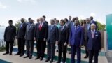عکس دسته جمعی سران هفت کشور صنعتی جهان با سران کشورهای آفریقایی در تائورمینا ایتالیا