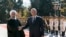 Iraqi President Barham Salih, right, and his Iranian counterpart Hassan Rouhani shake hands during an official welcome ceremony for Salih at the Saadabad Palace in Tehran, Iran, Saturday, Nov. 17, 2018.