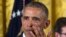 El presidente Barack Obama se seca las lágrimas en medio de sus palabras recordando las matanzas recientes en Estados Unidos.