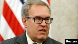 Andrew Wheeler, Kepala Badan Perlindungan Lingkungan Hidup AS (EPA) berbicara di Washington DC (foto: dok). 